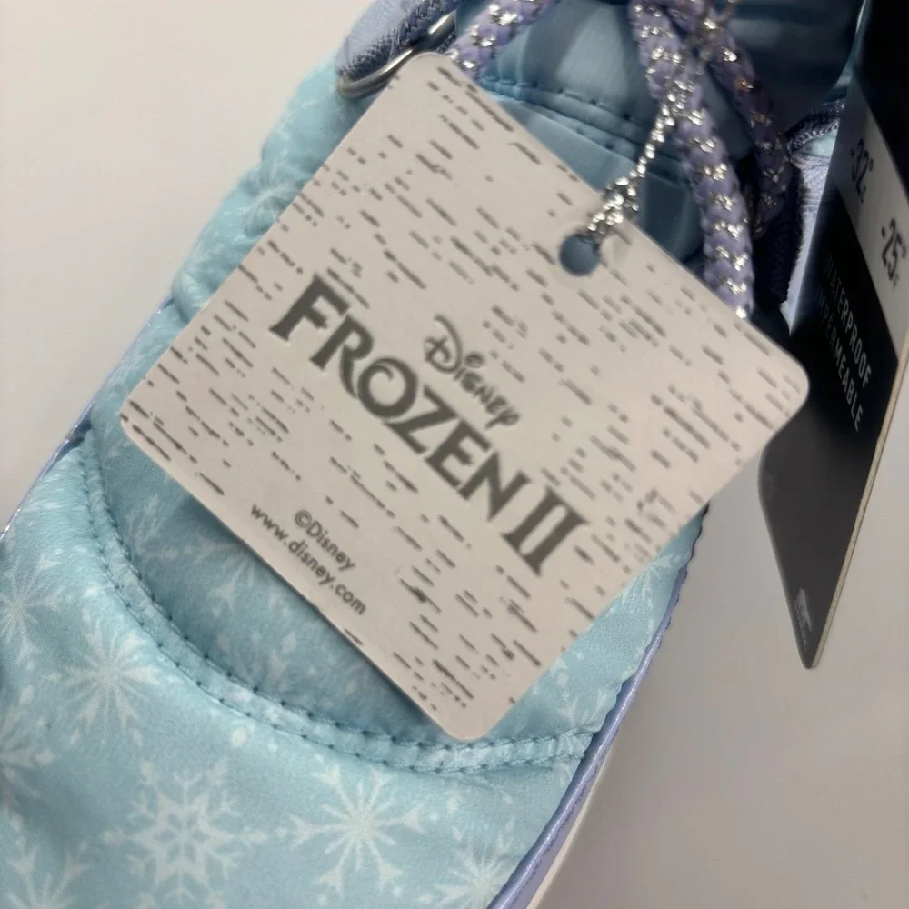 Disney X Sorel Frozen II Snow Boots Women‎ 7 Blue Waterproof Faux Fur LY3665-535
